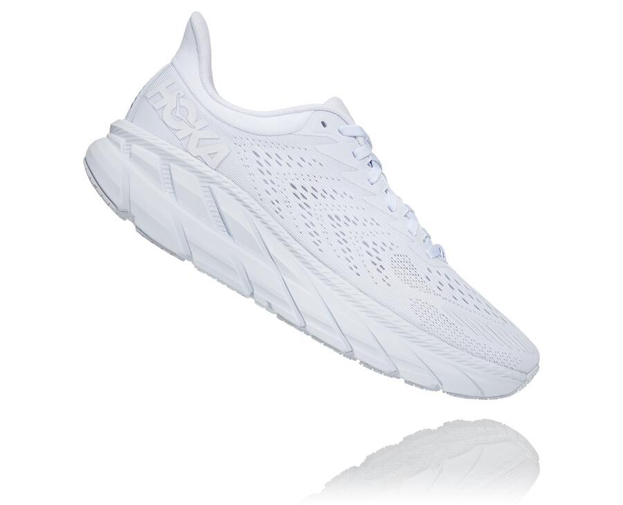 Hoka One One Tenisky Panske Biele - Clifton 7 - 02789-PYOF